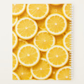 Bright Lemon Slices Planner Cover (Achterkant)