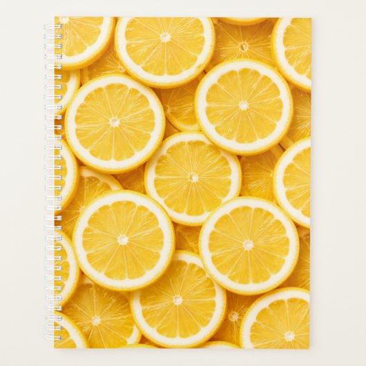 Bright Lemon Slices Planner Cover (Voorkant)