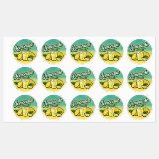 Bright Lemonade Stickers – Leuke zomerse verfrissi