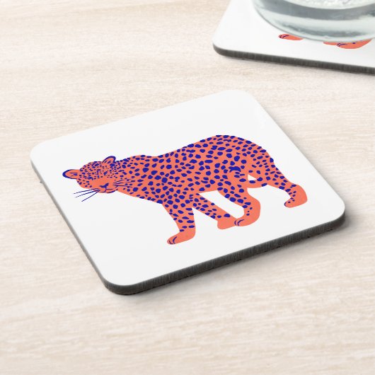 Bright Leopard Bier Onderzetter (Linkerzijde)