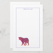 Bright Leopard Briefpapier (Voorkant / Achterkant)