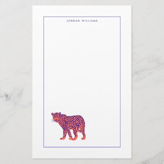Bright Leopard Briefpapier (Voorkant)