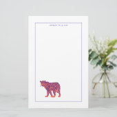 Bright Leopard Briefpapier (Staand voorkant)