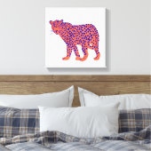 Bright Leopard Canvas Afdruk (Insitu (Slaapkamer))