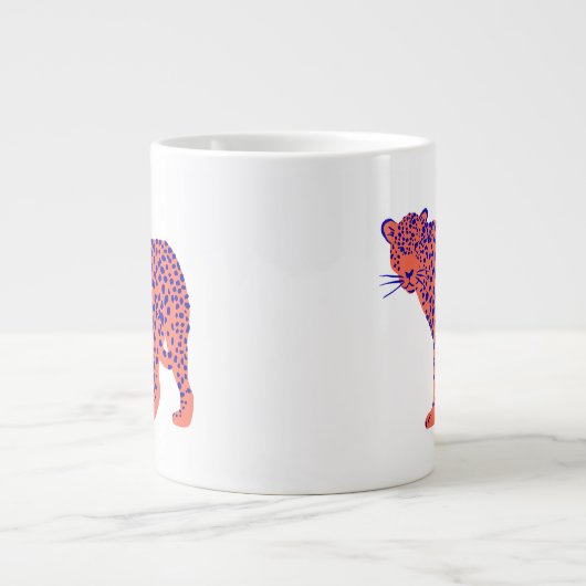 Bright Leopard Grote Koffiekop (Voorkant)