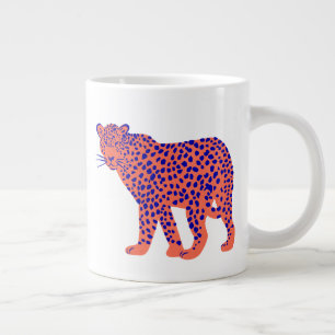 Bright Leopard Grote Koffiekop
