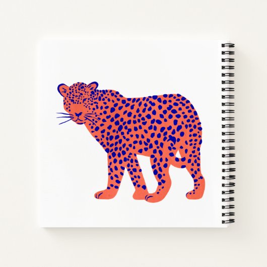 Bright Leopard Notitieboek (Achterkant)
