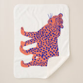 Bright Leopard Sherpa Deken (Voorkant)