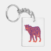 Bright Leopard Sleutelhanger (Voorkant Links)
