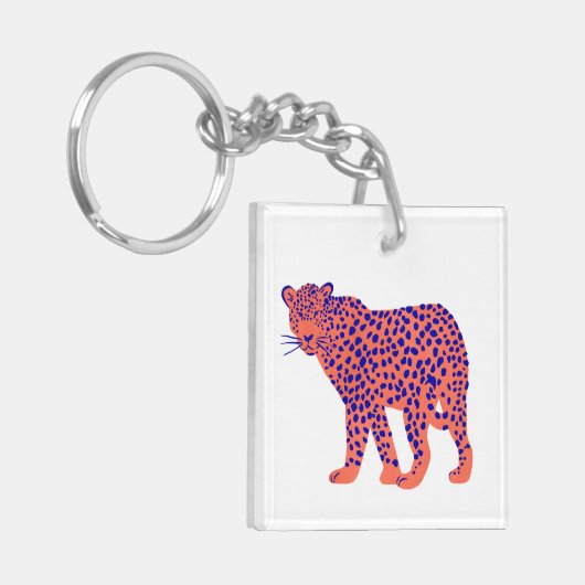 Bright Leopard Sleutelhanger (Voorkant Links)