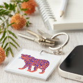 Bright Leopard Sleutelhanger (Voorkant Rechts)