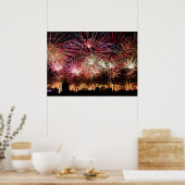 Bright lichten, Big City Fireworks Print (Keuken)
