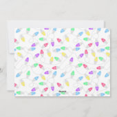 Bright Lights Horizontale Single Photo Holiday Kaa Feestdagenkaart (Achterkant)