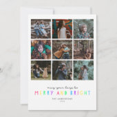 Bright Lights Multi-Photo Holiday Kaart (Voorkant)