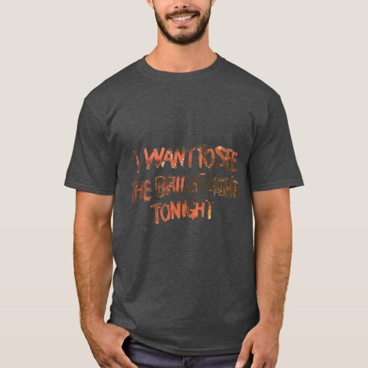 Bright Lights retro T-shirt (Voorkant)