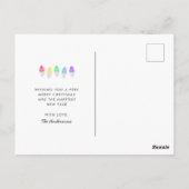 Bright Lights Single Photo Holiday Briefkaart (Achterkant)