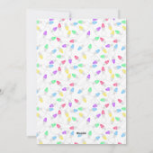 Bright Lights Single Photo Holiday Kaart (Achterkant)