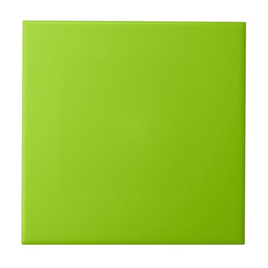 Bright Lime Green Color Tile Tegeltje (Voorkant)