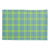 Bright Lime Green en Turquoise Pset Kussensloop (Achterkant)