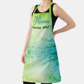 Bright Lime Green en Turquoise Schort (Insitu)