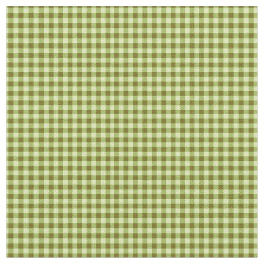 Bright Lime Green Gingham Stof (Close Up)