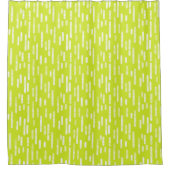 Bright Lime Green Inky Roundlines Pattern Douchegordijn (Voorkant)