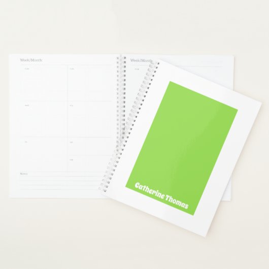 Bright Lime Green Planner (Display)