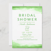 Bright lime groen Waterverf chique Vrijgezellenfee Kaart (Voorkant)