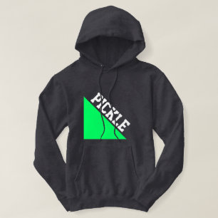 Bright Limoen Wedge White Pickleball Motto On Grey Hoodie