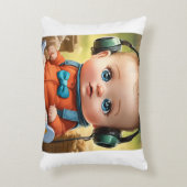 Bright Little Brain - Smart Baby Face Accent Kussen (Voorkant(Verticaal))
