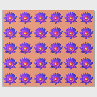 Bright Lotus Flower Wrapping Paper Cadeaupapier