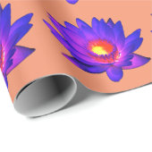 Bright Lotus Flower Wrapping Paper Cadeaupapier (Rol Hoek)