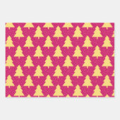Bright Magenta Pink Modern Girly Minimalist Inpakpapier Vel (Voorkant 3)