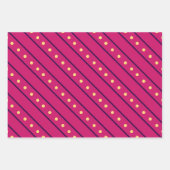 Bright Magenta Pink Modern Girly Minimalist Inpakpapier Vel (Voorkant 2)