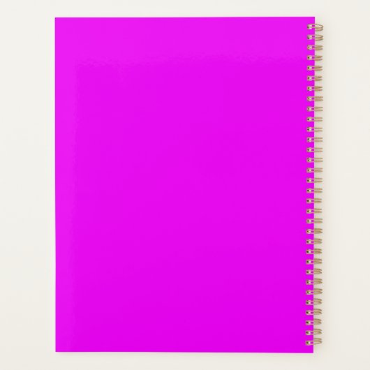 Bright Magenta Planner (Achterkant)