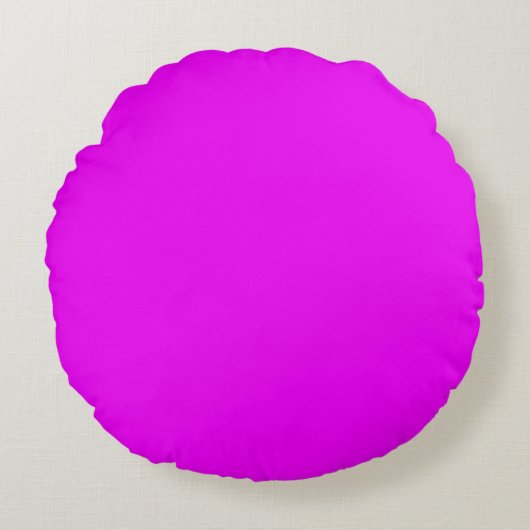 Bright Magenta Rond Kussen (Voorkant)