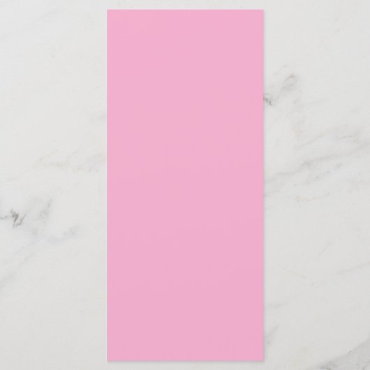 Bright Magenta Sinaasappel Eenvoudig Monogram Trou Menu (Achterkant)