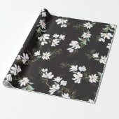 Bright Magnolia Seamless Patroon Cadeaupapier (Uitgerold)