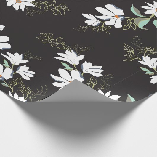 Bright Magnolia Seamless Patroon Cadeaupapier (Hoek)