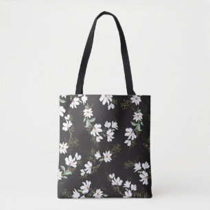 Bright Magnolia Seamless Patroon Tote Bag