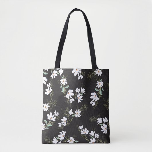 Bright Magnolia Seamless Patroon Tote Bag (Voorkant)