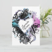 Bright Marble Heart Lupercalia Valentijnse Feestdagenkaart (Staand voorkant)