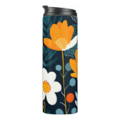 Bright MCM Abstract Flowers Thermosbeker (Geroteerd rechts)