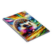 Bright Meadow Hedgehog Notebook Notitieboek (Rechterzijde)