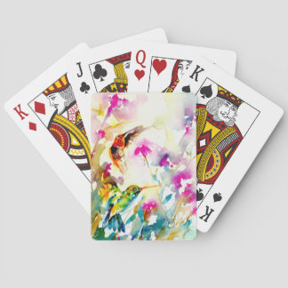 "Bright Meadow" Kolibrie Print Pokerkaarten