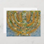 Bright Menorah Briefkaart (Voorkant / Achterkant)