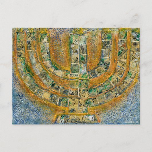 Bright Menorah Briefkaart (Voorkant)