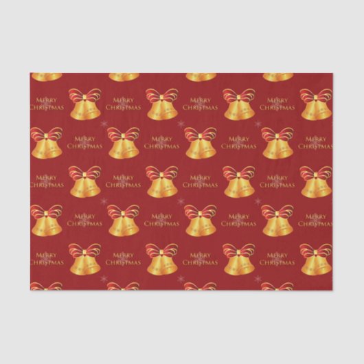 Bright metalen goudcellen smeulend kerstfeest tissuepapier (Voorkant)