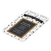 Bright Mind Brilliant Future bewerkbare uitnodigin Magneet (Linkerzijde)