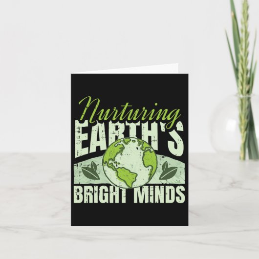 Bright Minds Earth Day Environmental Natuur Enviro Kaart (Voorkant)
